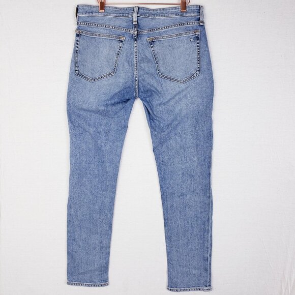 Rag & Bone Dre Low-Rise Slim Boyfriend Ankle Jeans in Edgecliff size 28 Stretch - Picture 9 of 14